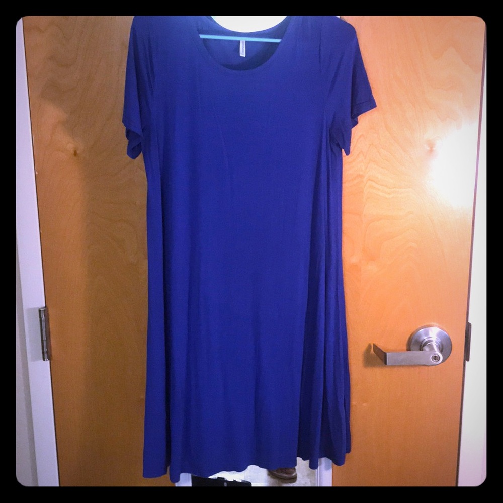 Royal Blue T-shirt Dress